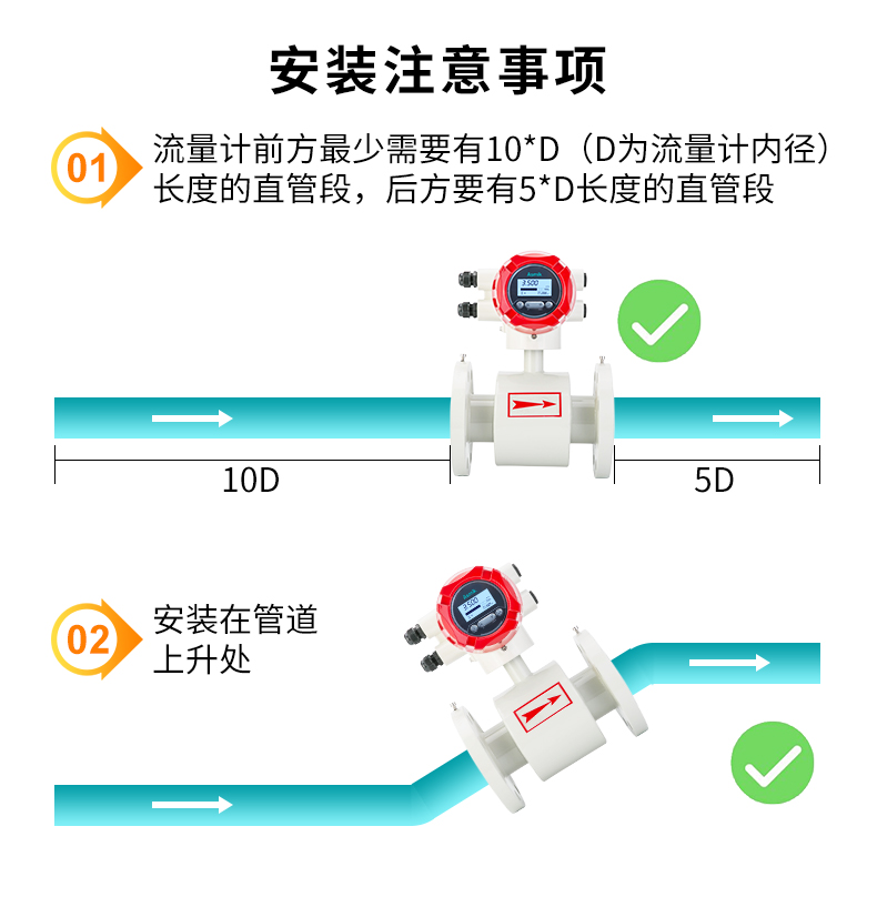 米科LDG-MIK电磁流量计安装方式