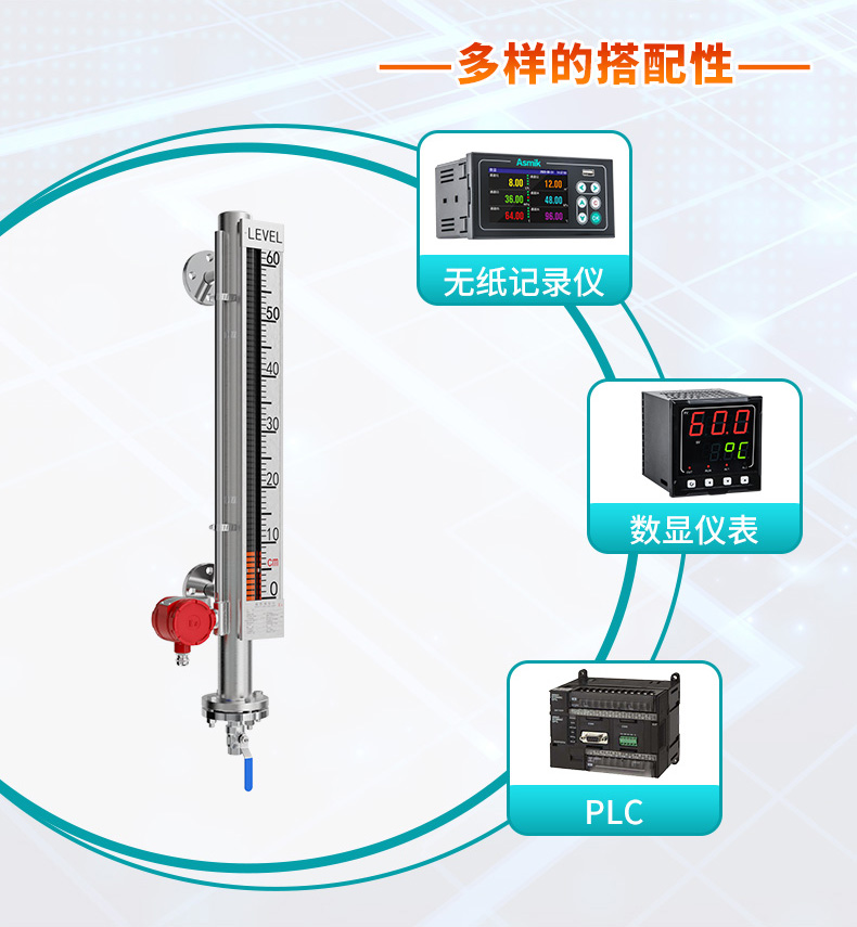 米科MIK-UZS磁翻板液位计多样搭配